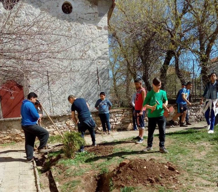 100 дръвчета засадиха ученици от село Крепост