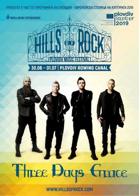 Three Days Grace се присъединяват към Evanescence и Guano Apes на Hills of Rock