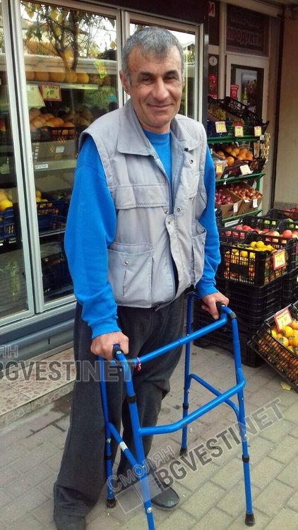 Самотник без крака отново стъпва, искрено благодари на екипа от Центъра за хора с увреждания в Неделино