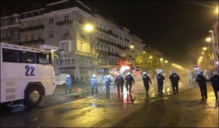 Сблъсъци в Брюксел, 70 в ареста, изпочупени магазини