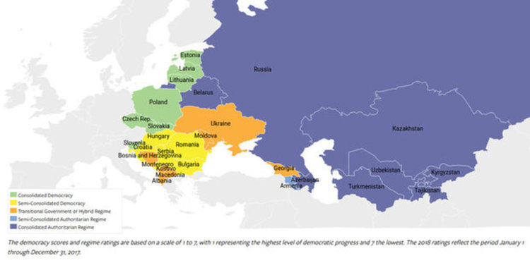 Freedom House: Демокрацията в България пада до нивото от 2003 година