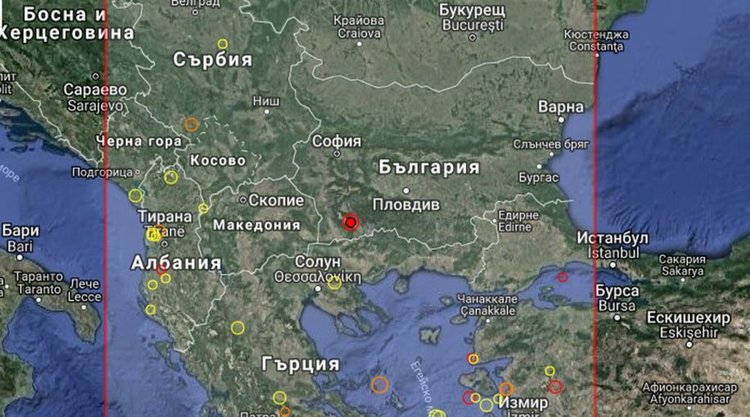 Земетресение разлюля България 