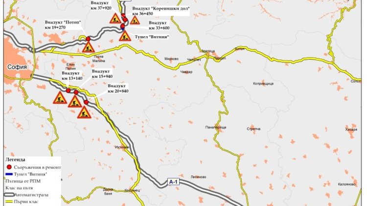 Спират камионите над 12 т по автомагистралите от 12 до 20 часа 
