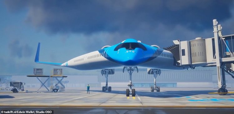 Flying-V лети с 20% по-малко гориво и побира над 300 пътници ... в крилата
