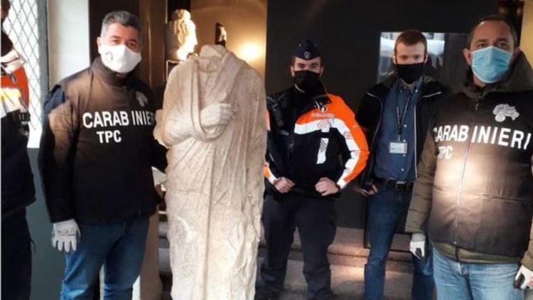 Италианската полиция е открила половин милион откраднати произведения на изкуството през 2020 г.